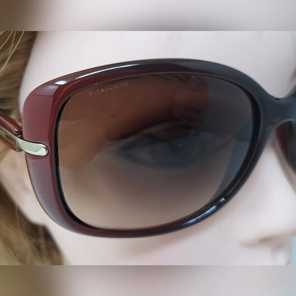 NWT Prada Conceptual Sunglasses Bordeaux Red Brown Gradient SPR  08O 57-17-130 - Picture 7 of 16